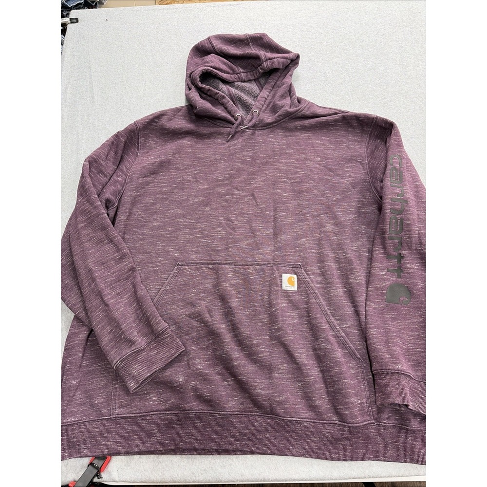 Carhartt K288 V35 Iconic Hooded Logo Sweatshirt Pullover Hoodie Men's 3xl Loose